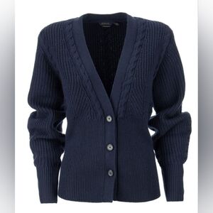 Polo Ralph Lauren Ribbed Merino Wool Cardigan/ NWT